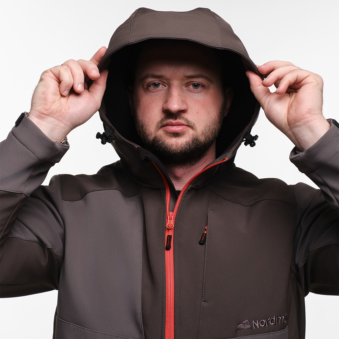 Куртка софтшел  Nordman цвет тёмно-серый - фото 3