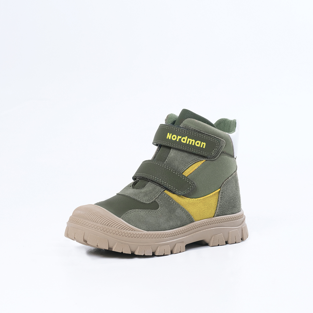 Ботинки Nordman зимние на двух липучках цвет зеленый - фото 8