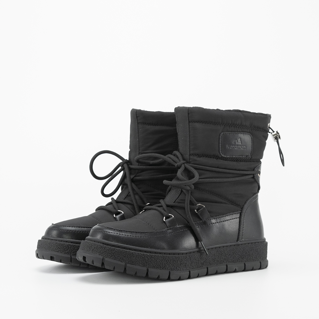 Nordman дутики со шнурком-завязкой цвет черный - фото 4