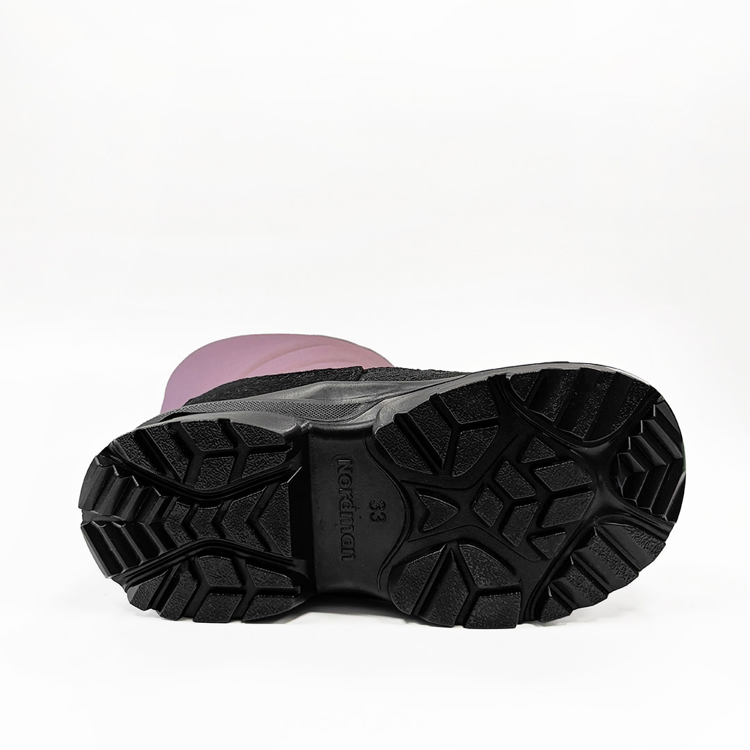 Зимние детские сапоги Nordman Lumi  на липучке светло-розовые - фото 6