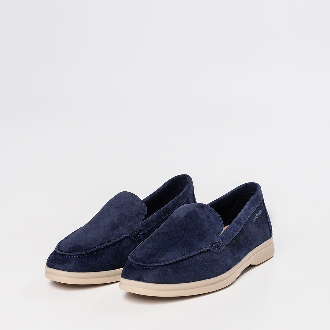 Женские лоферы цвет синий - фото 3