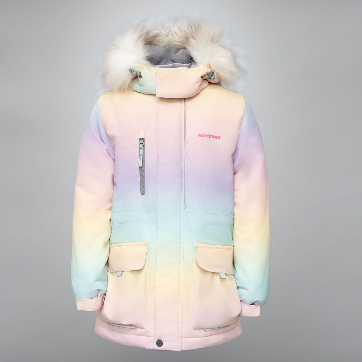 Куртка детская зимняя  Nordman Wear  Принт радуга - фото 1