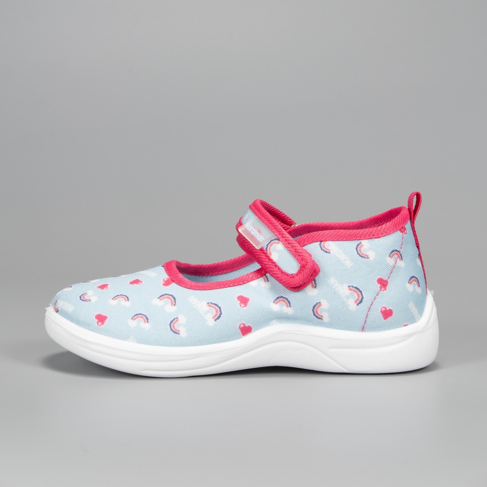 Тапочки детские Nordman Stars голубые с принтом - фото 4