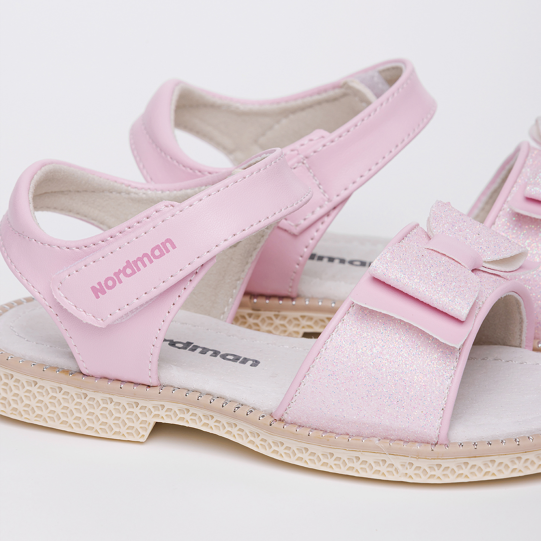 Детские летние босоножки Nordman розовые - фото 3