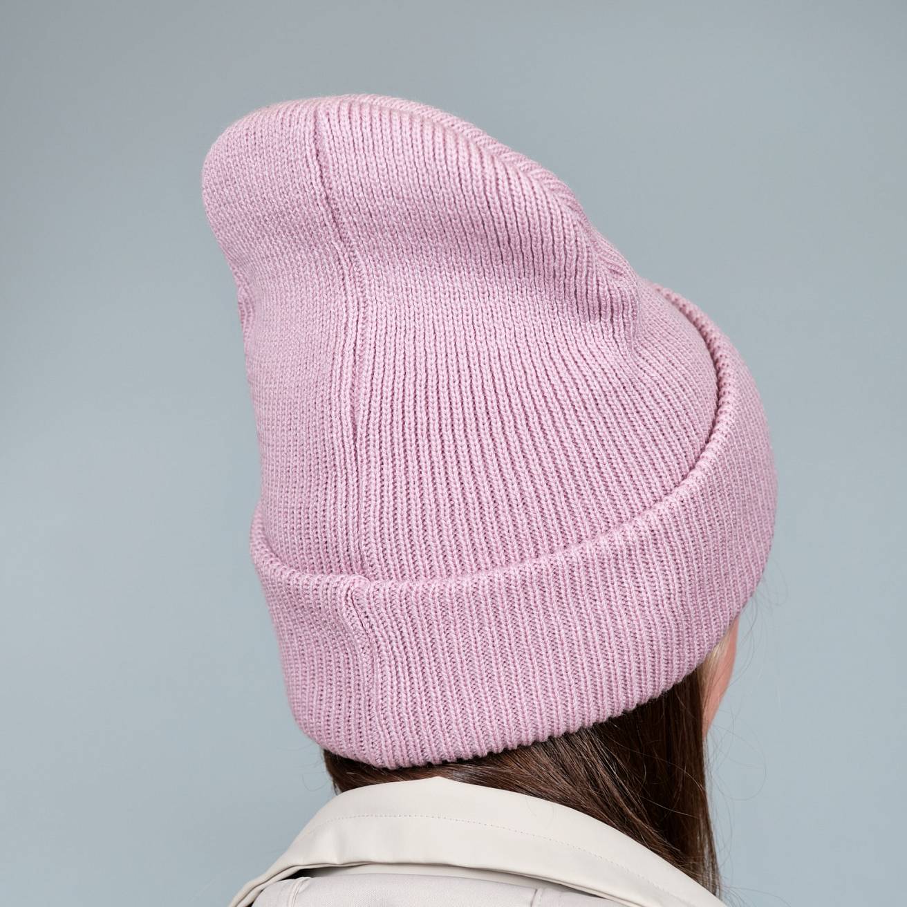 Шапка вязаная Nordman цвет пудра - фото 2