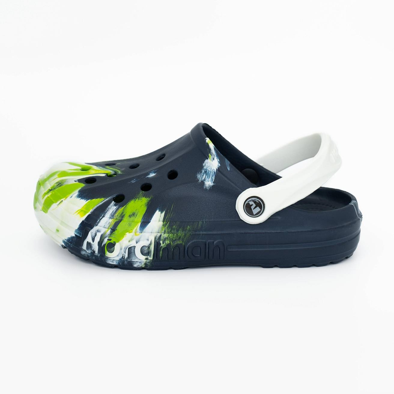 Сабо из ЭВА Nordman Shark цвет синий с модуляцией бело-зеленой - фото 6