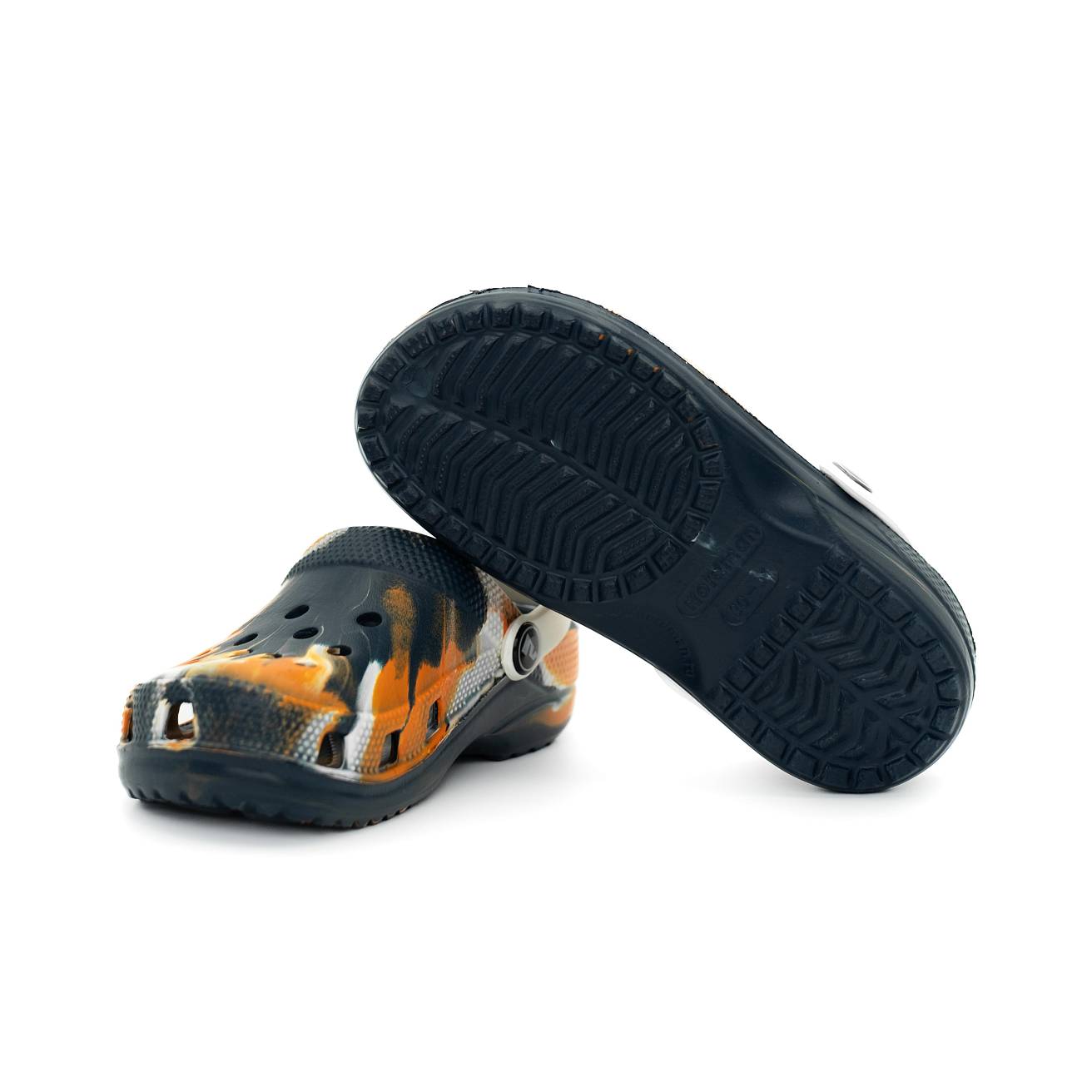 Сабо из ЭВА Nordman Schlöps синие с модуляцией бело-оранжевой - фото 4