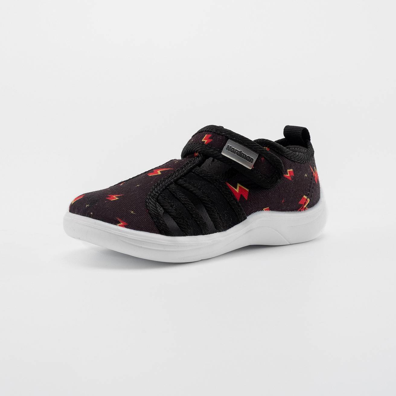 Тапочки детские Nordman Stars черный с принтом - фото 6