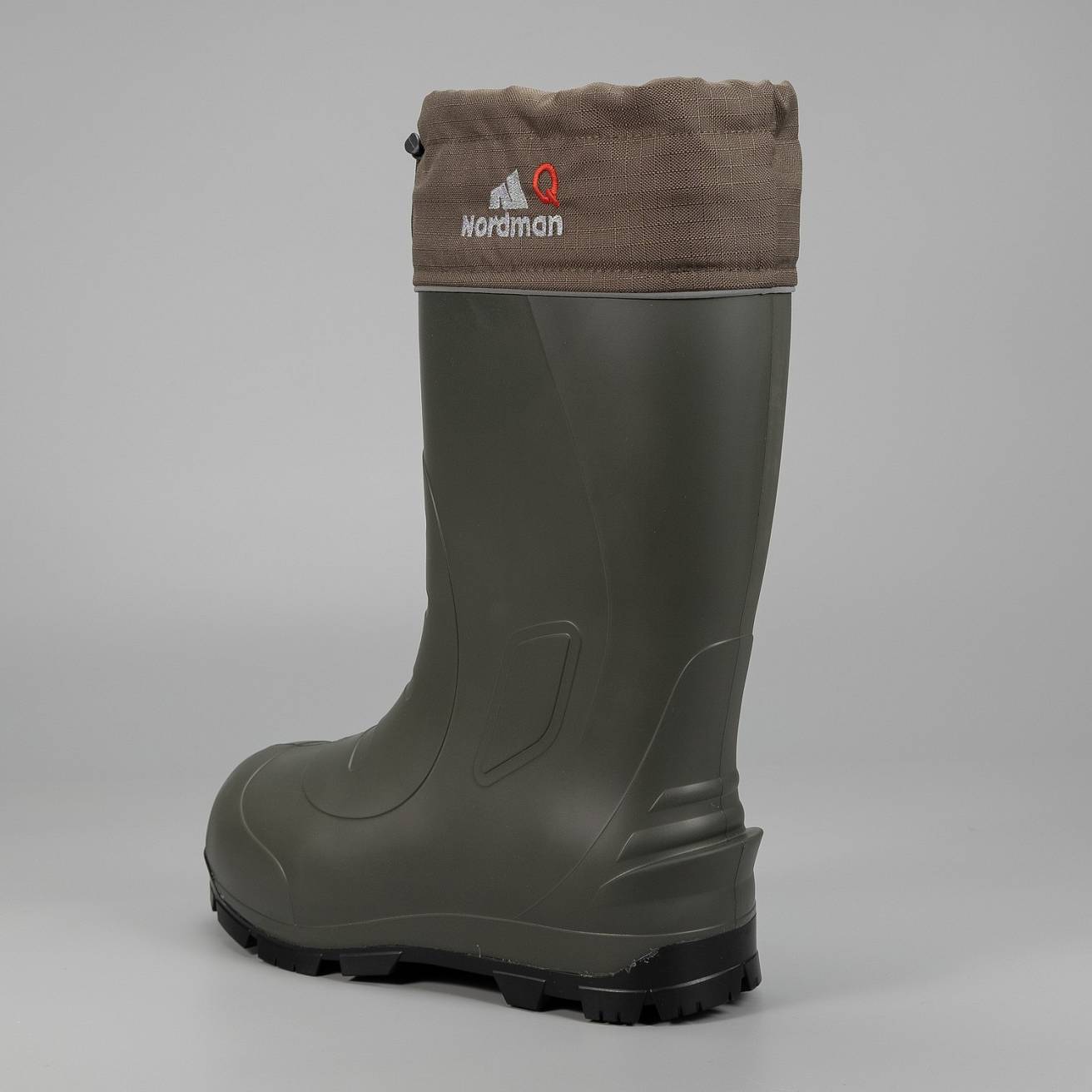 Сапоги Nordman Quaddro с защищенной подошвой ТЭП и меховым вкладышем до -50С оливковые с черным - фото 5