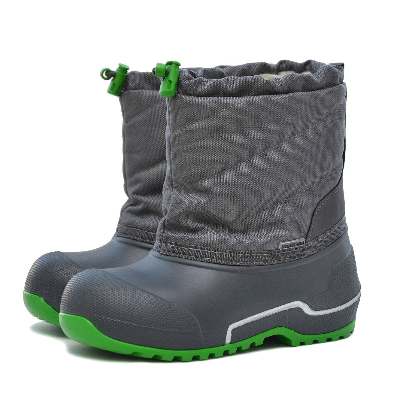 Сноубутсы Nordman Cross из ЭВА+ТЭП серый/зеленый - фото 2