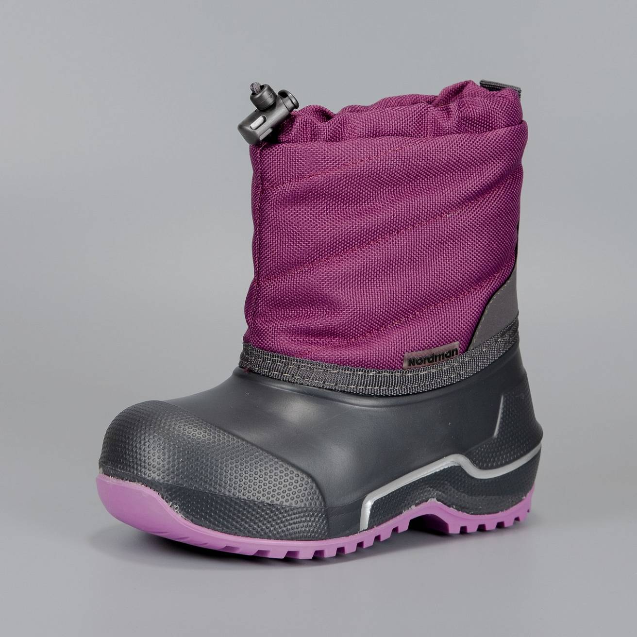 Сноубутсы Nordman Cross из ЭВА+ТЭП Фуксия/серый-фиолетовый - фото 2