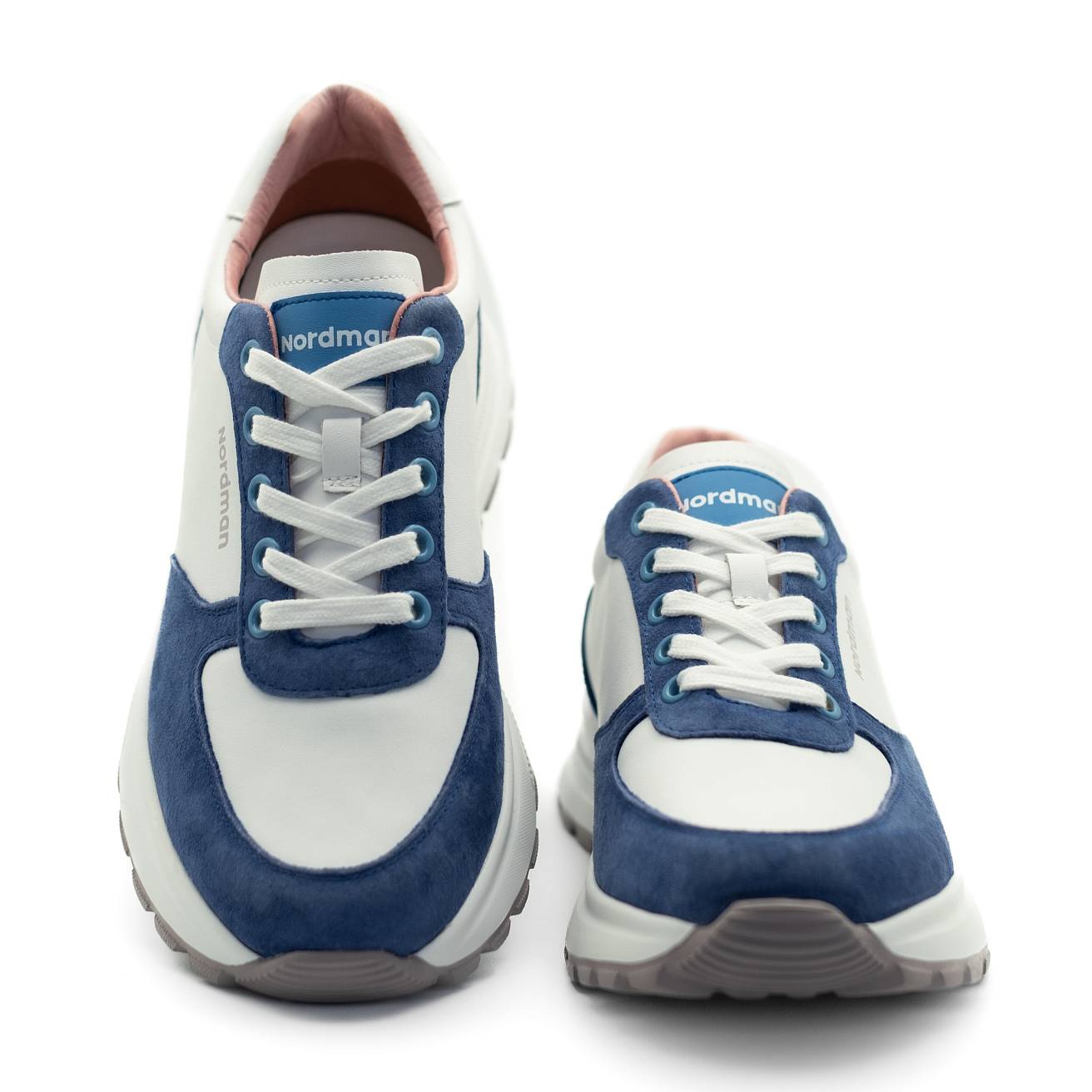 Кроссовки Nordman женские белые с синим - фото 2