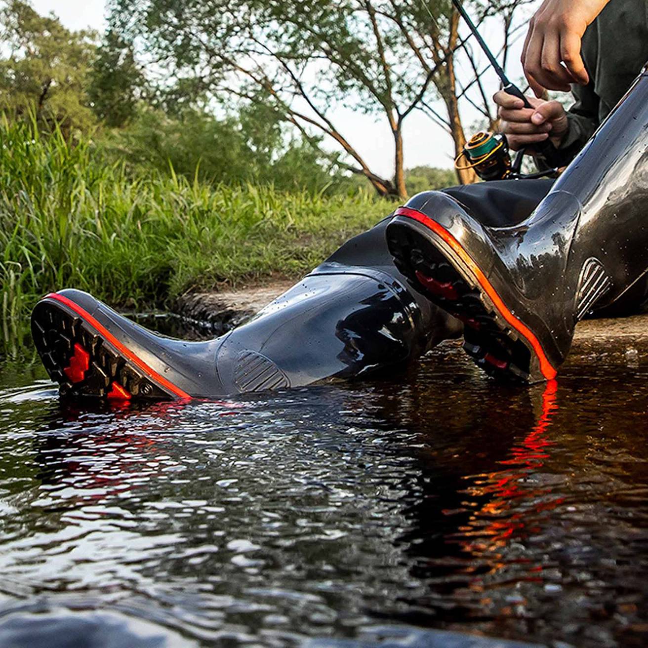 Сапоги рыбацкие Nordman 15 с надставкой из винитола черные - фото 4