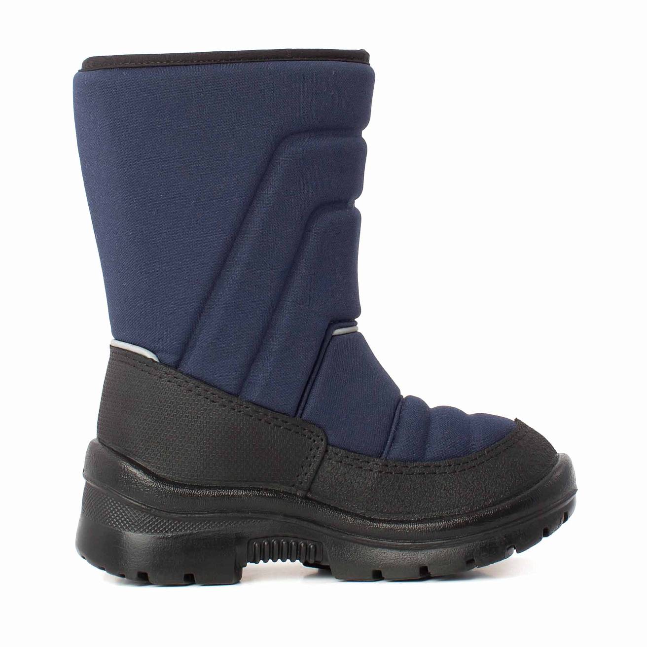 Зимние детские сапоги Nordman Lumi  на липучке темно-синие - фото 4