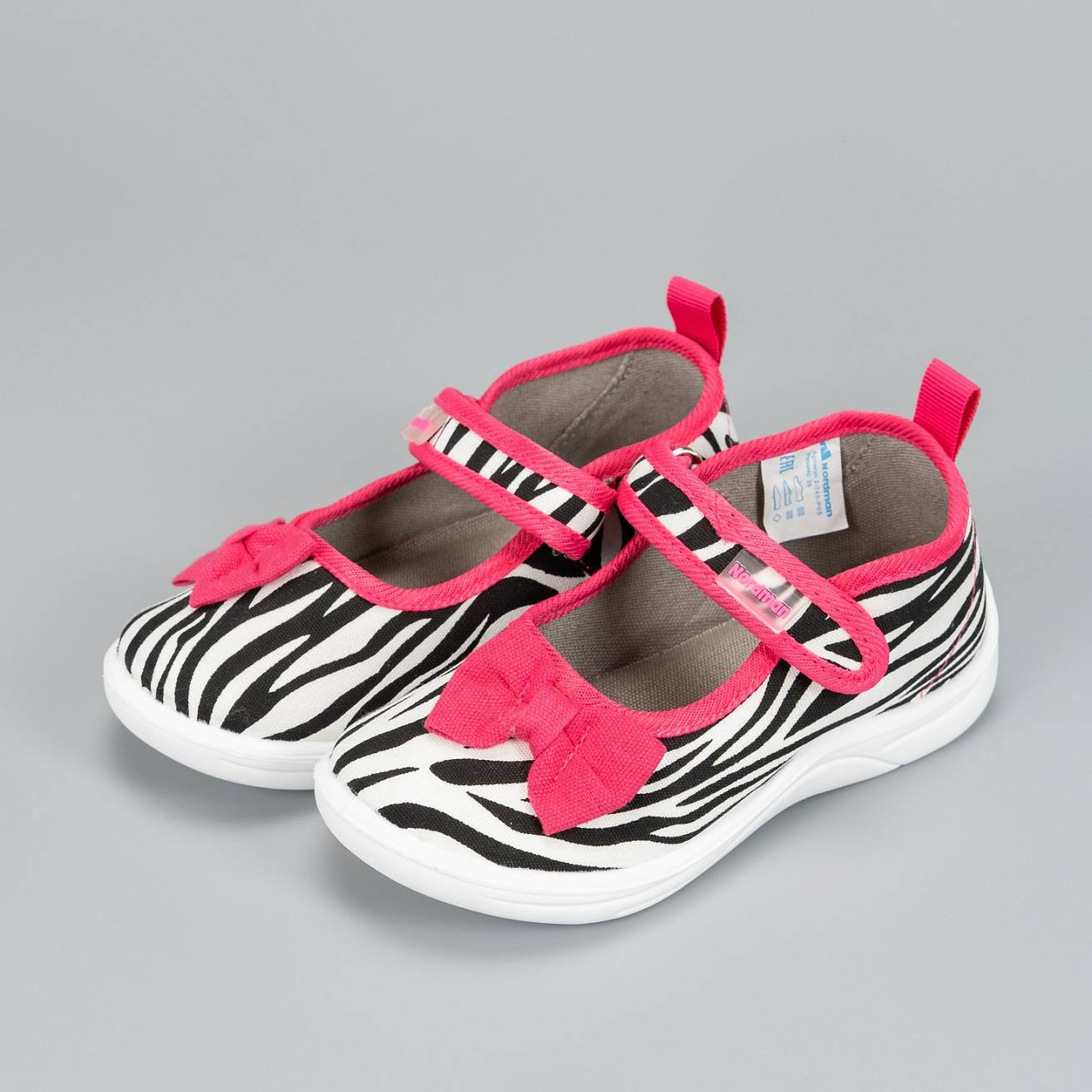 Тапочки детские Nordman Stars черно-белые - фото 6