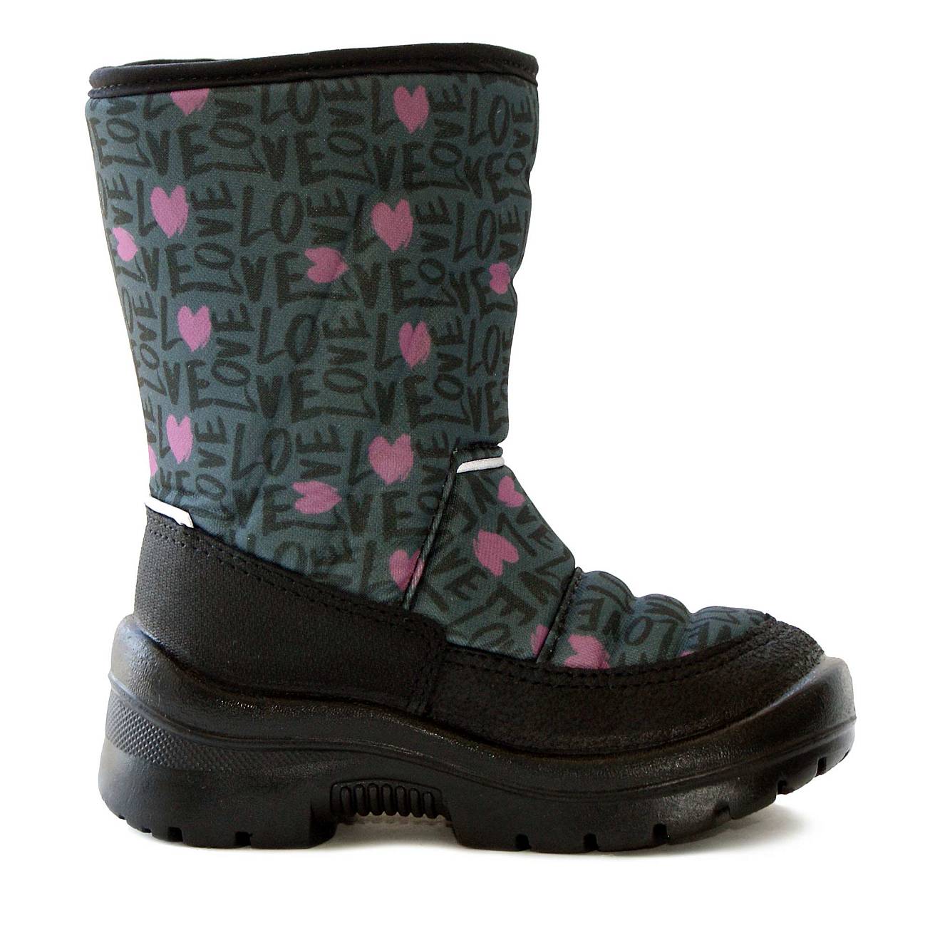 Зимние детские сапоги Nordman Lumi  на липучке LV GREY - фото 4