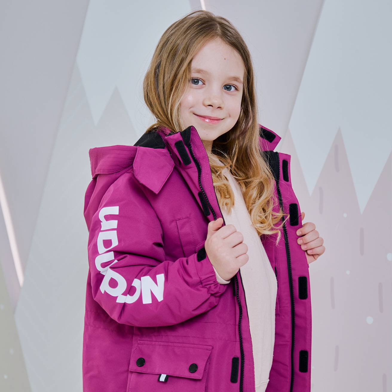 Nordman Wear куртка-парка утеплённая пурпурная - фото 1