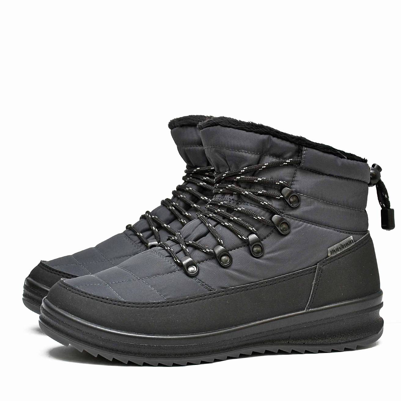 Ботинки Nordman Twist на шнуровке темно-серые - фото 1