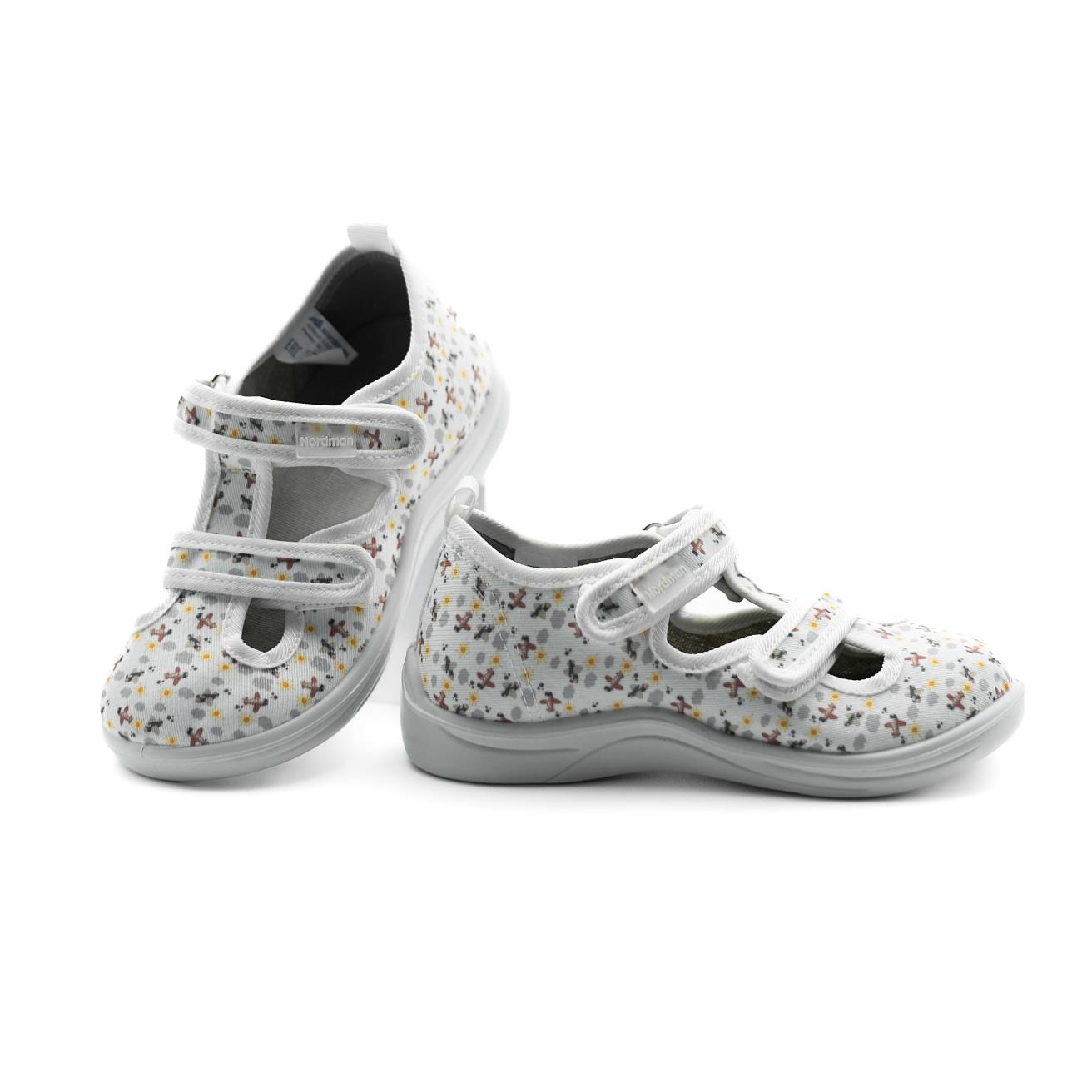 Тапочки детские Nordman Stars белые - фото 3