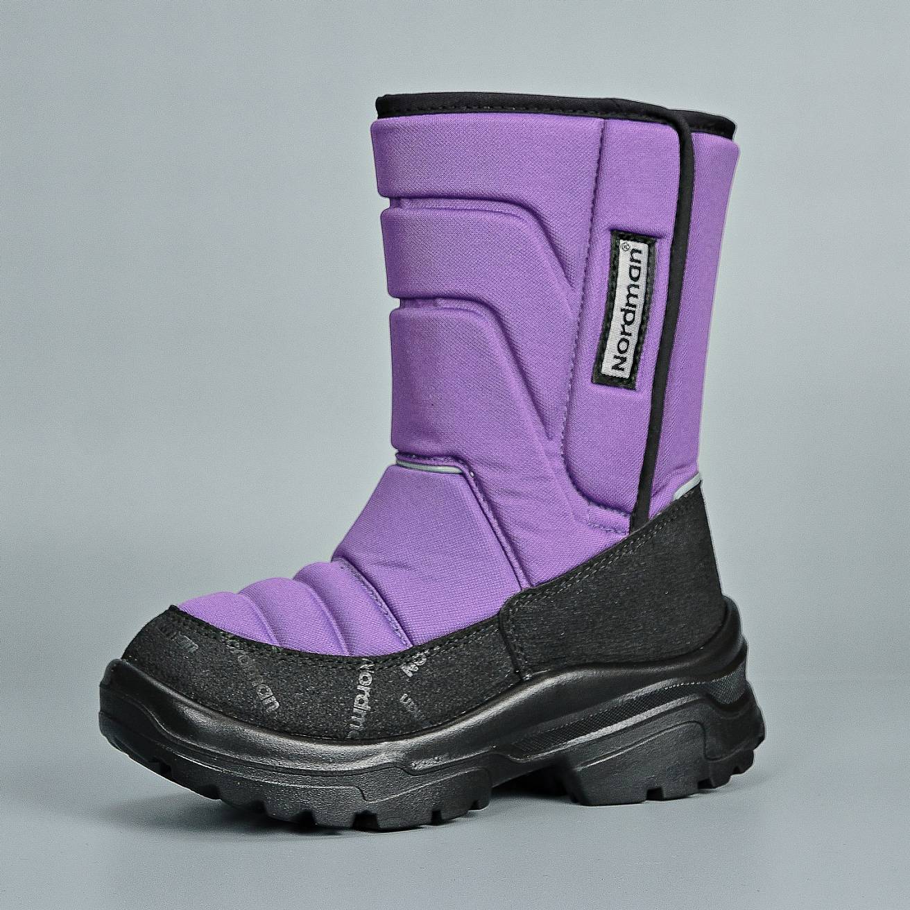 Зимние детские сапоги Nordman Lumi на липучке фиолетовые - фото 2