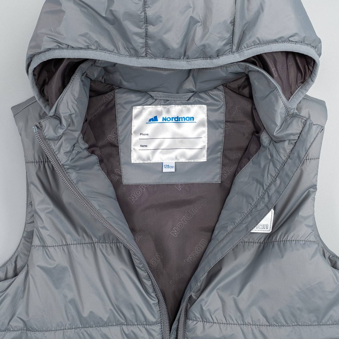 Nordman Wear жилет утепленный для мальчика серый - фото 6