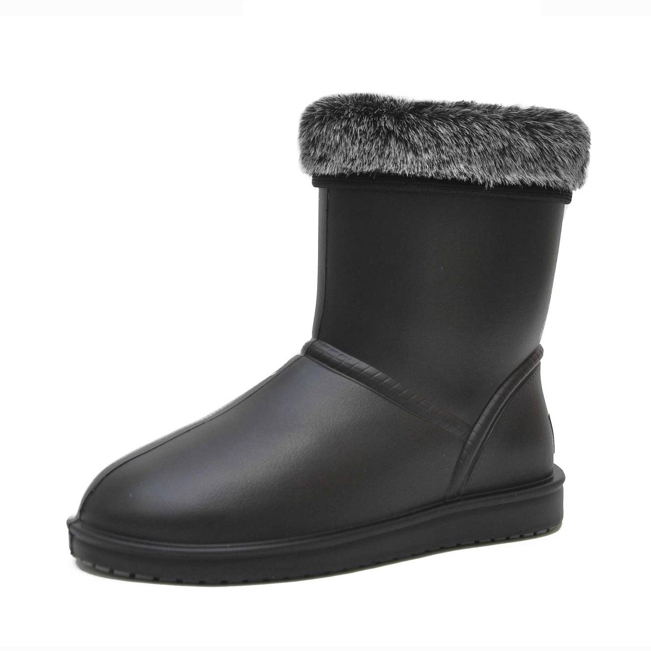 Угги Nordman Frosto с опушкой черные - фото 2