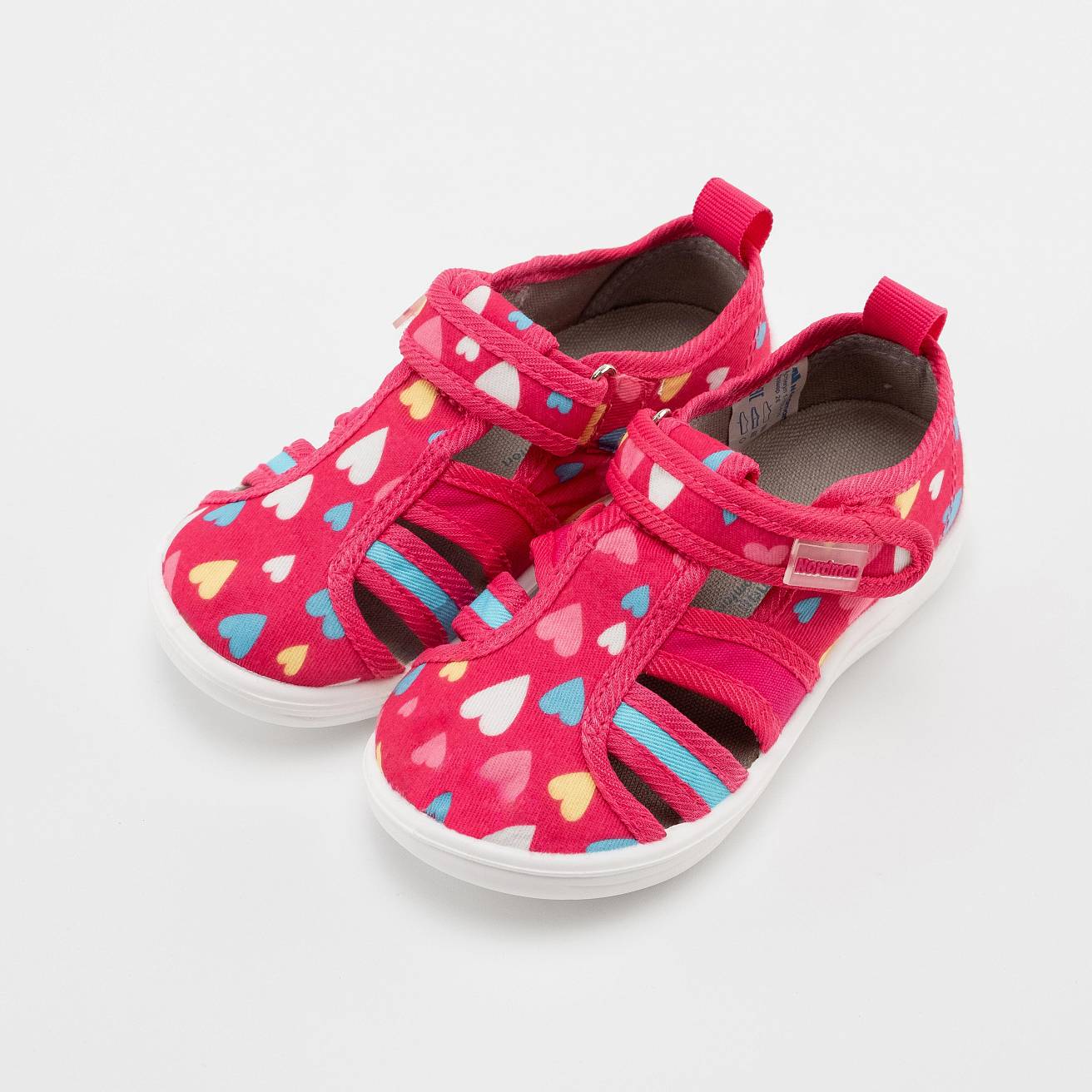 Тапочки детские Nordman Stars принт сердечки - фото 6