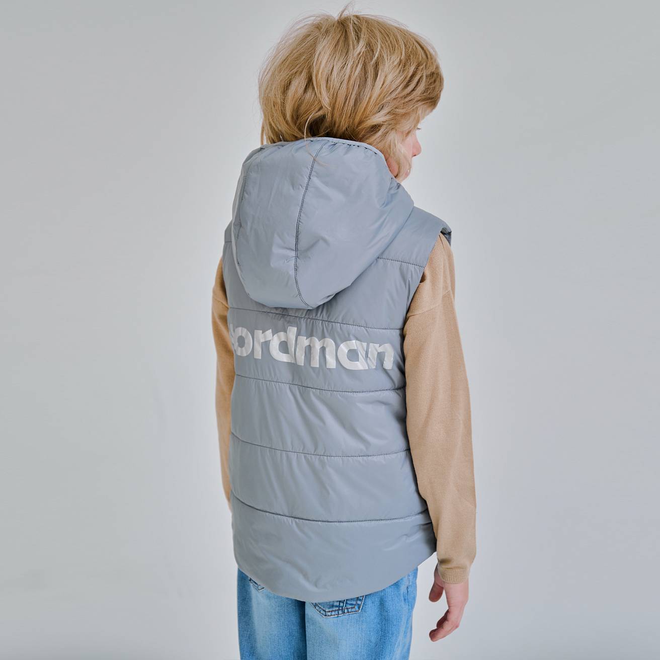 Nordman Wear жилет утепленный для мальчика серый - фото 2