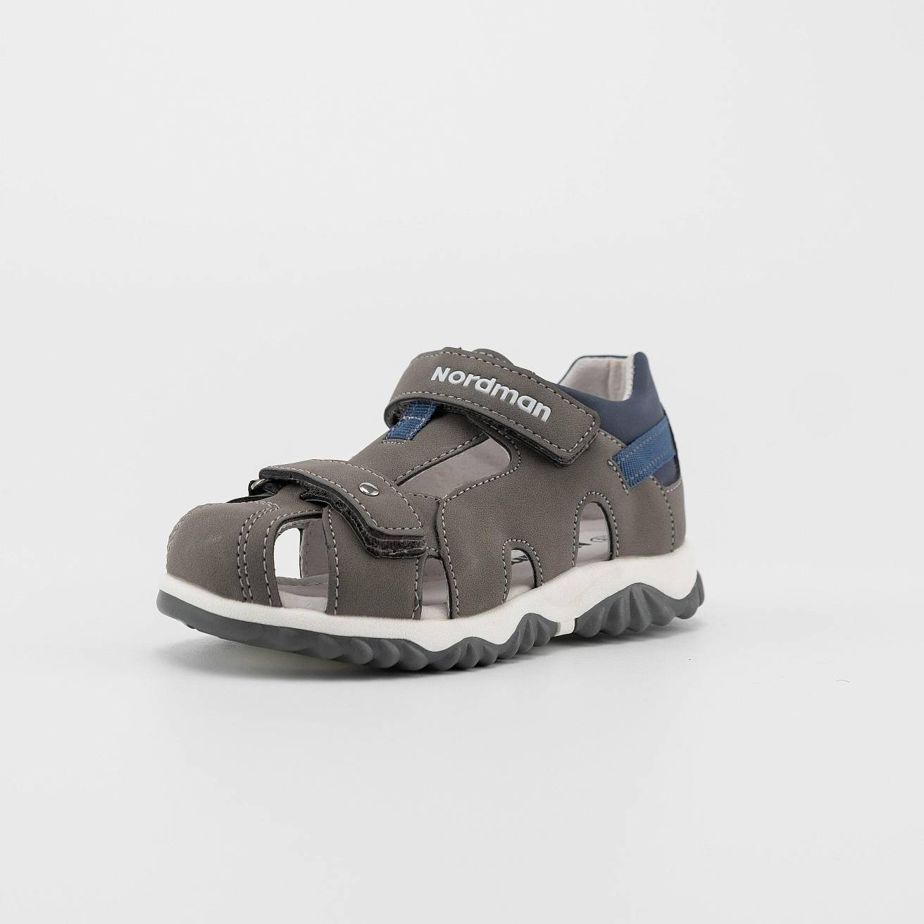 Сандалии летние Nordman Boom коричнево-синий - фото 3
