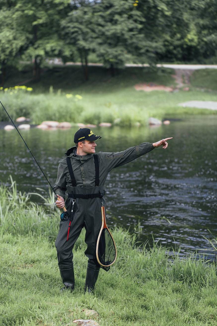 Брюки для рыбалки Nordman Fusion из винитола с поясом олива - фото 4