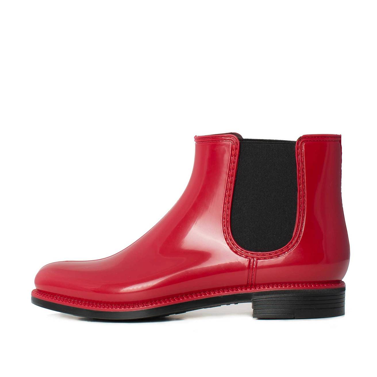 Женские ботильоны Nordman Bora красные с черной подошвой - фото 3