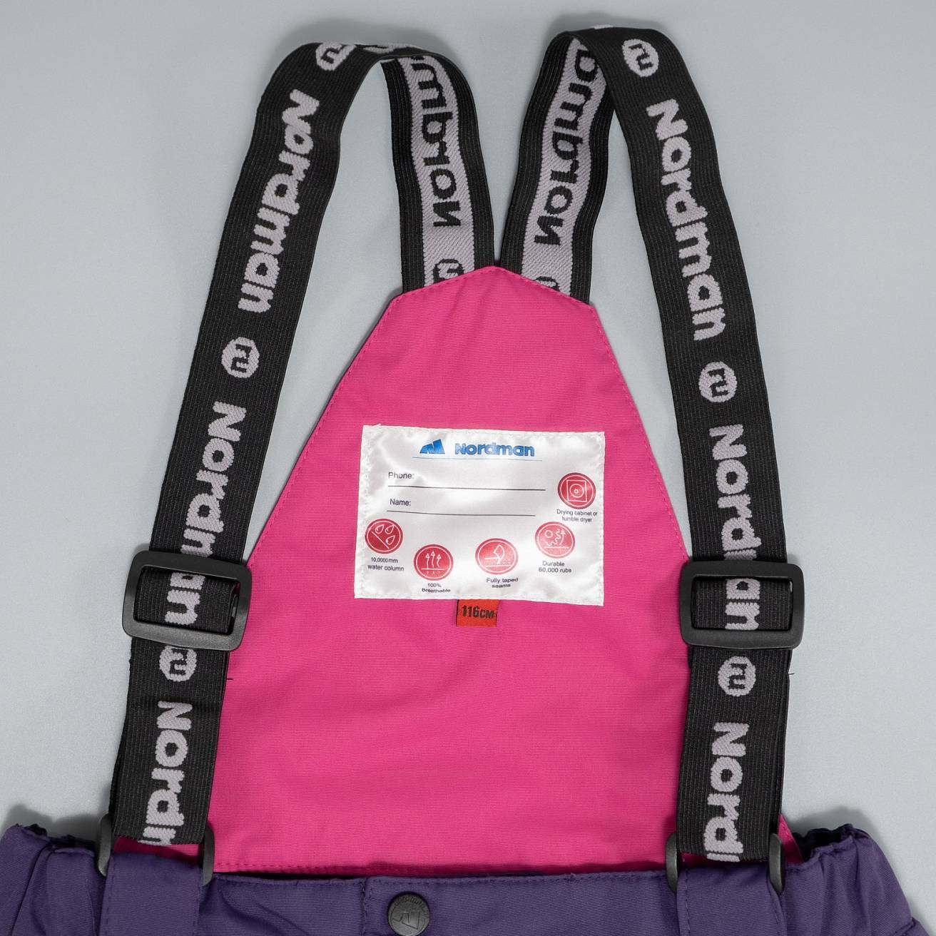 Полукомбинезон детский Nordman Wear сиреневый/черный - фото 6