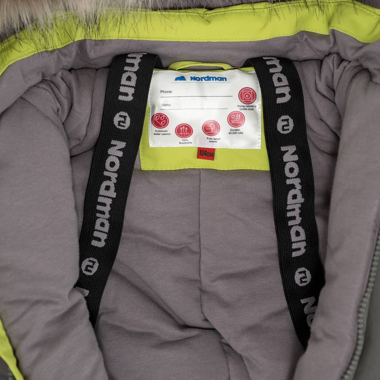 Комбинезон детский Nordman Wear черный/салатовый - фото 11