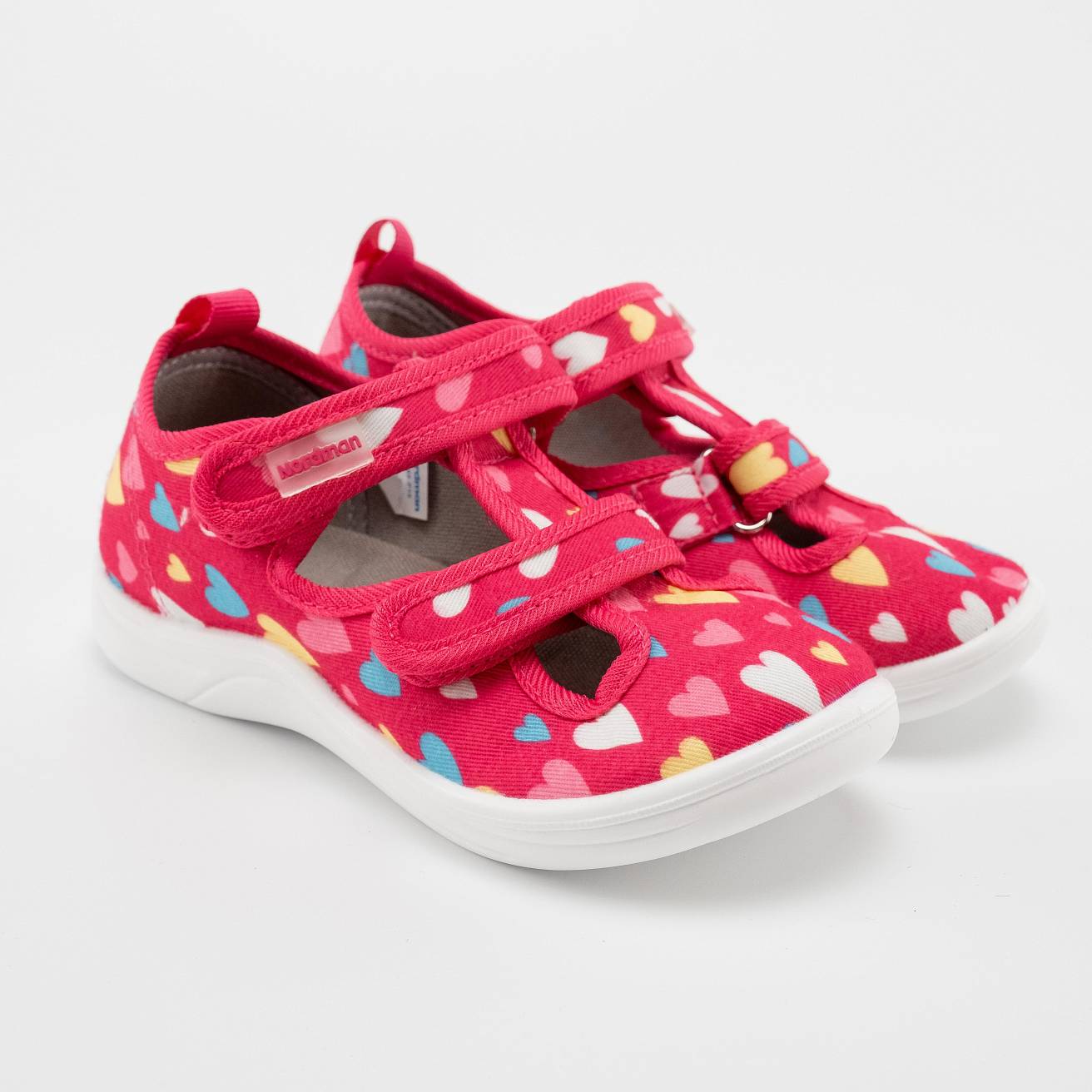 Тапочки детские Nordman Stars принт сердечки - фото 7