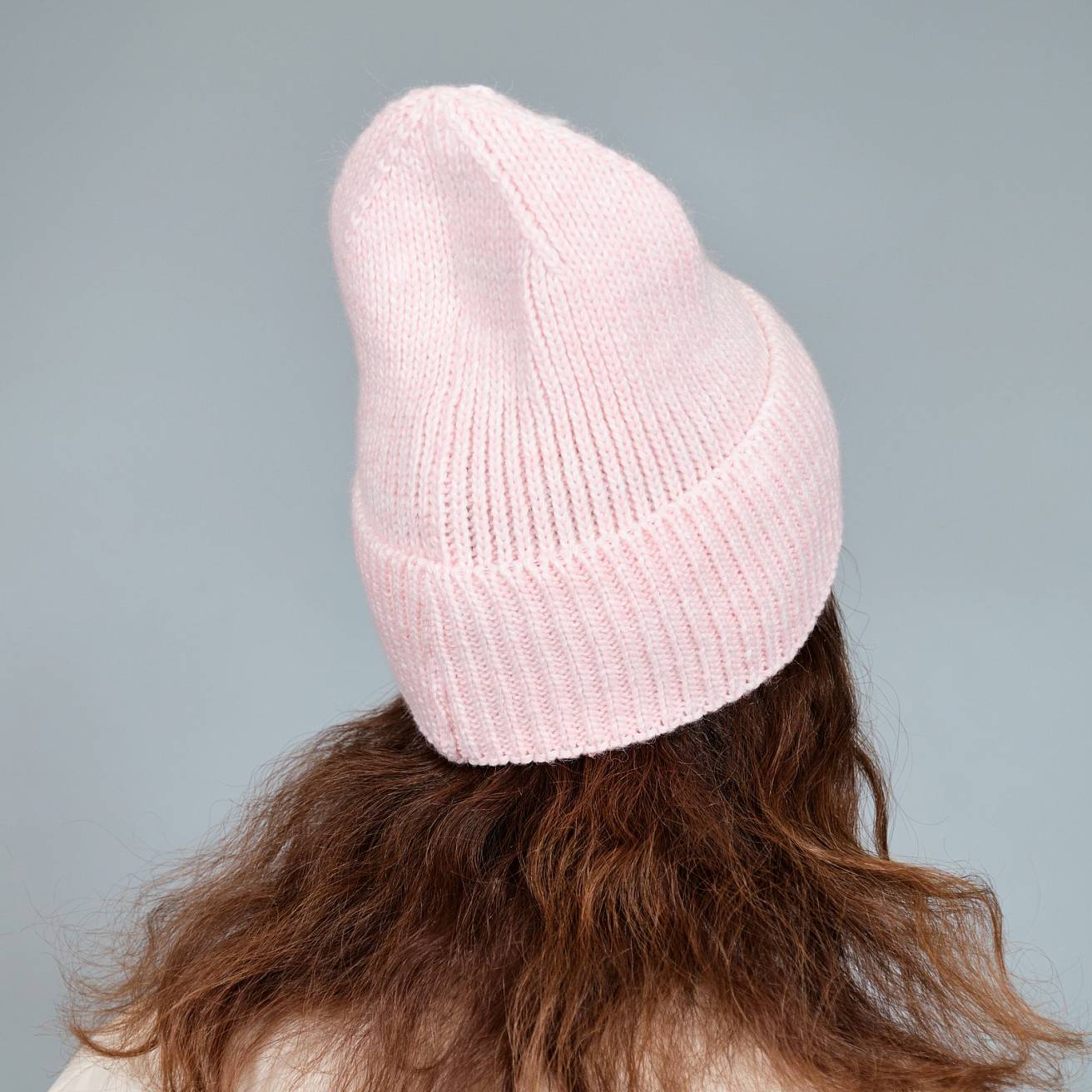 Шапка вязаная Nordman цвет темный персиковый - фото 2