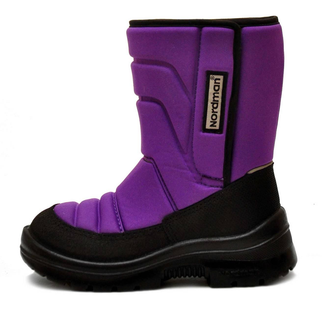 Зимние детские сапоги Nordman Lumi на липучке фиолетовые - фото 3