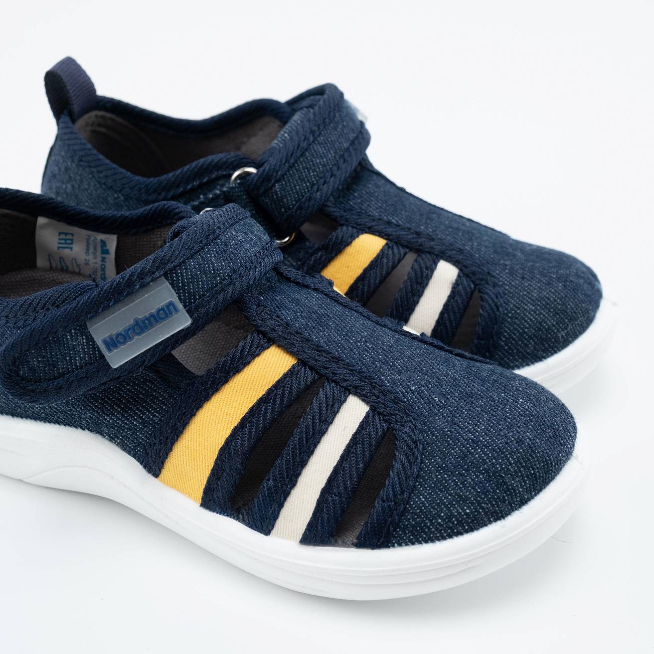 Тапочки детские Nordman Stars желтый/белый - фото 2