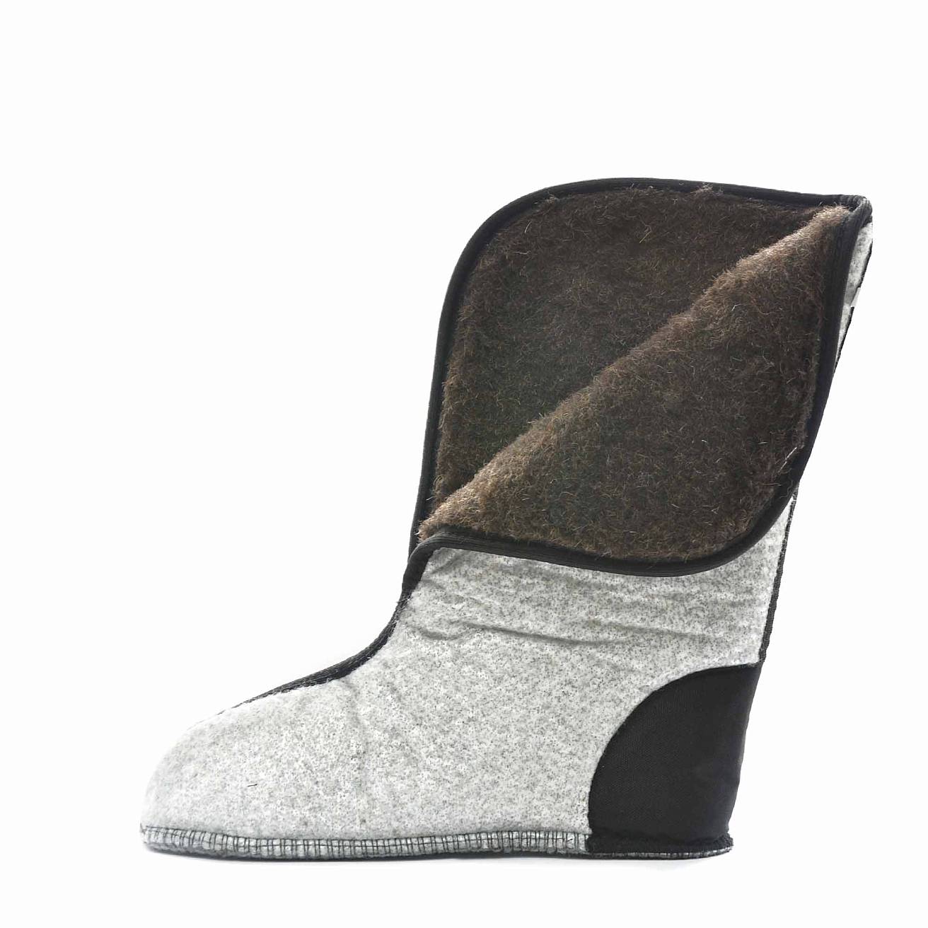 Сапоги Nordman Quaddro с защищенной подошвой ТЭП с шипами и меховым вкладышем до -50С черные с серым - фото 7