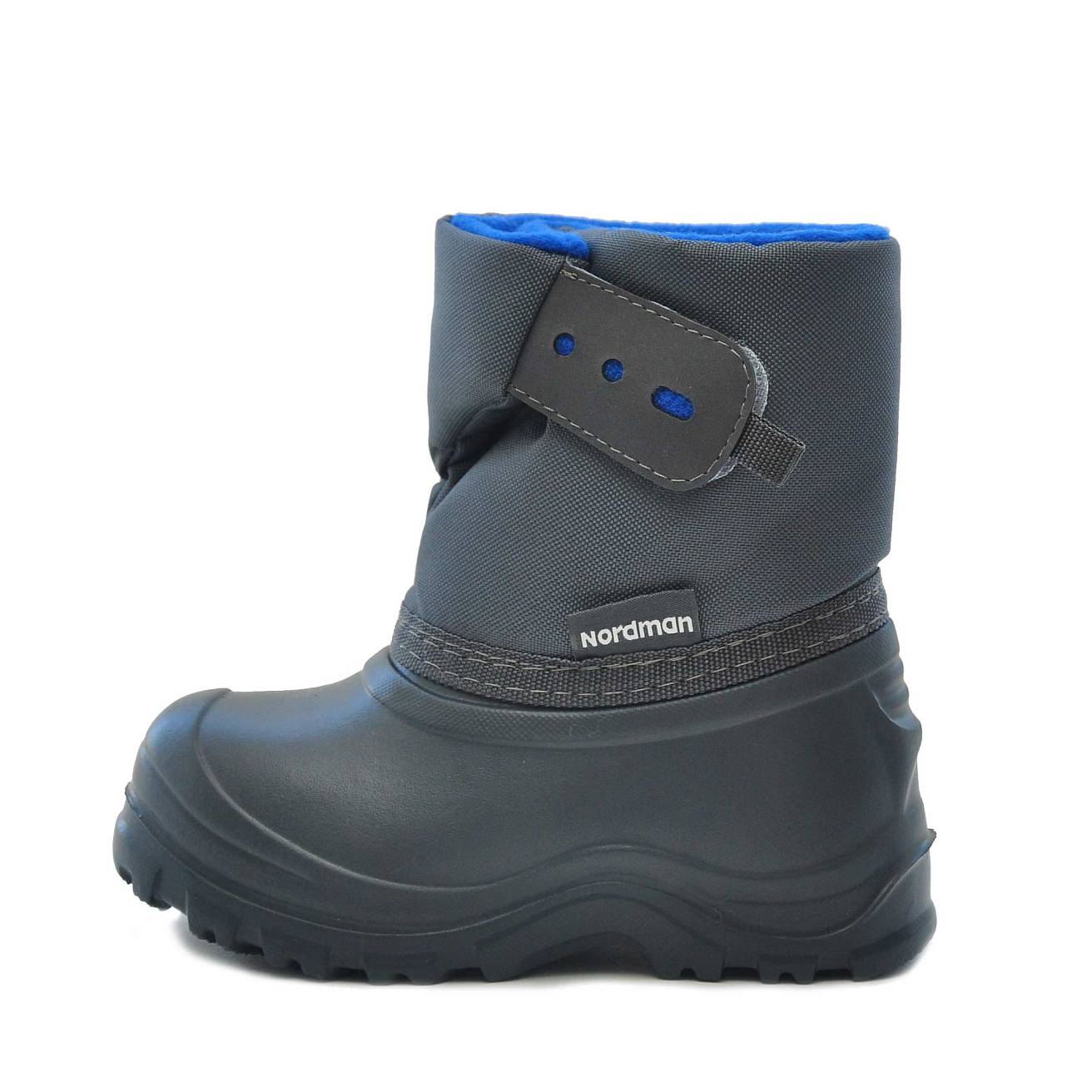 Сноубутсы Nordman Joy из ЭВА на высокой липучке Васильковые с серым - фото 3