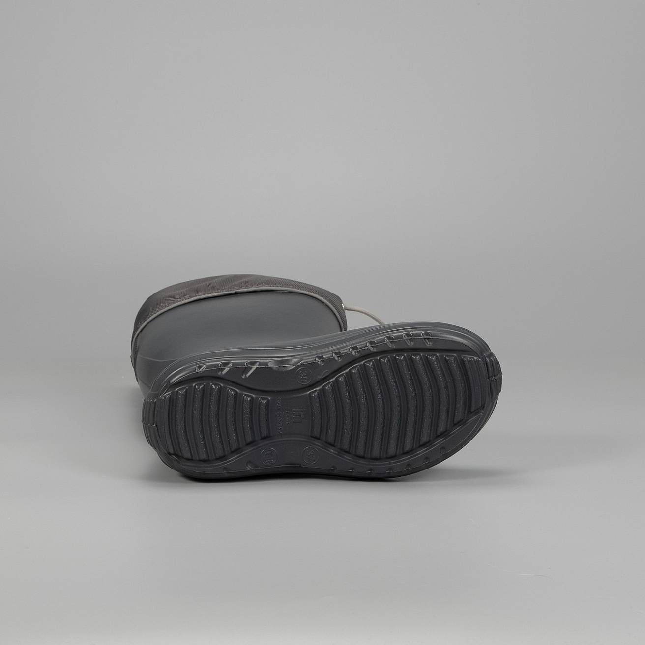 Женские сапоги Nordman Silla с мехом и манжетами темно-серые - фото 6