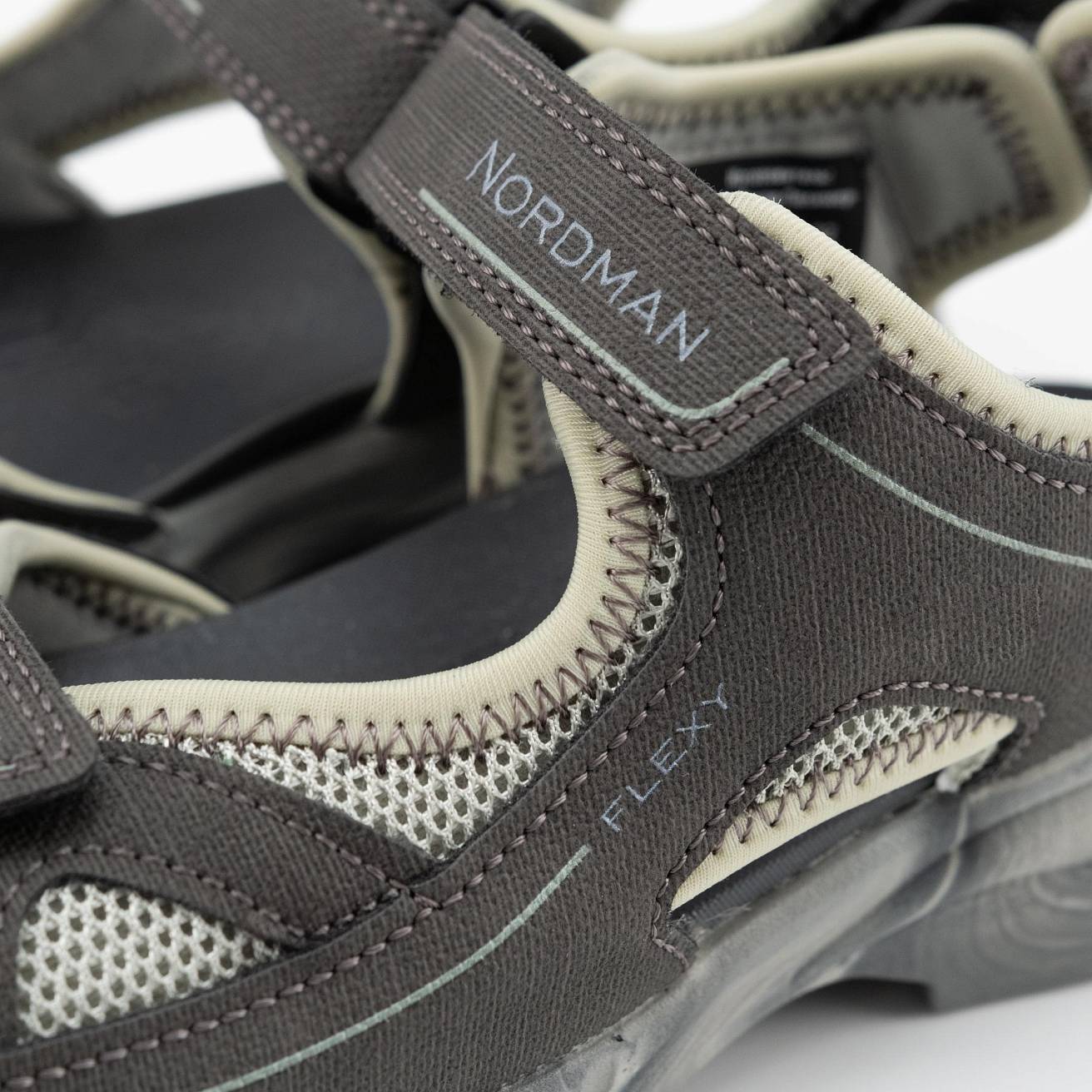 Детские летние сандалии cерые с зеленым - фото 10