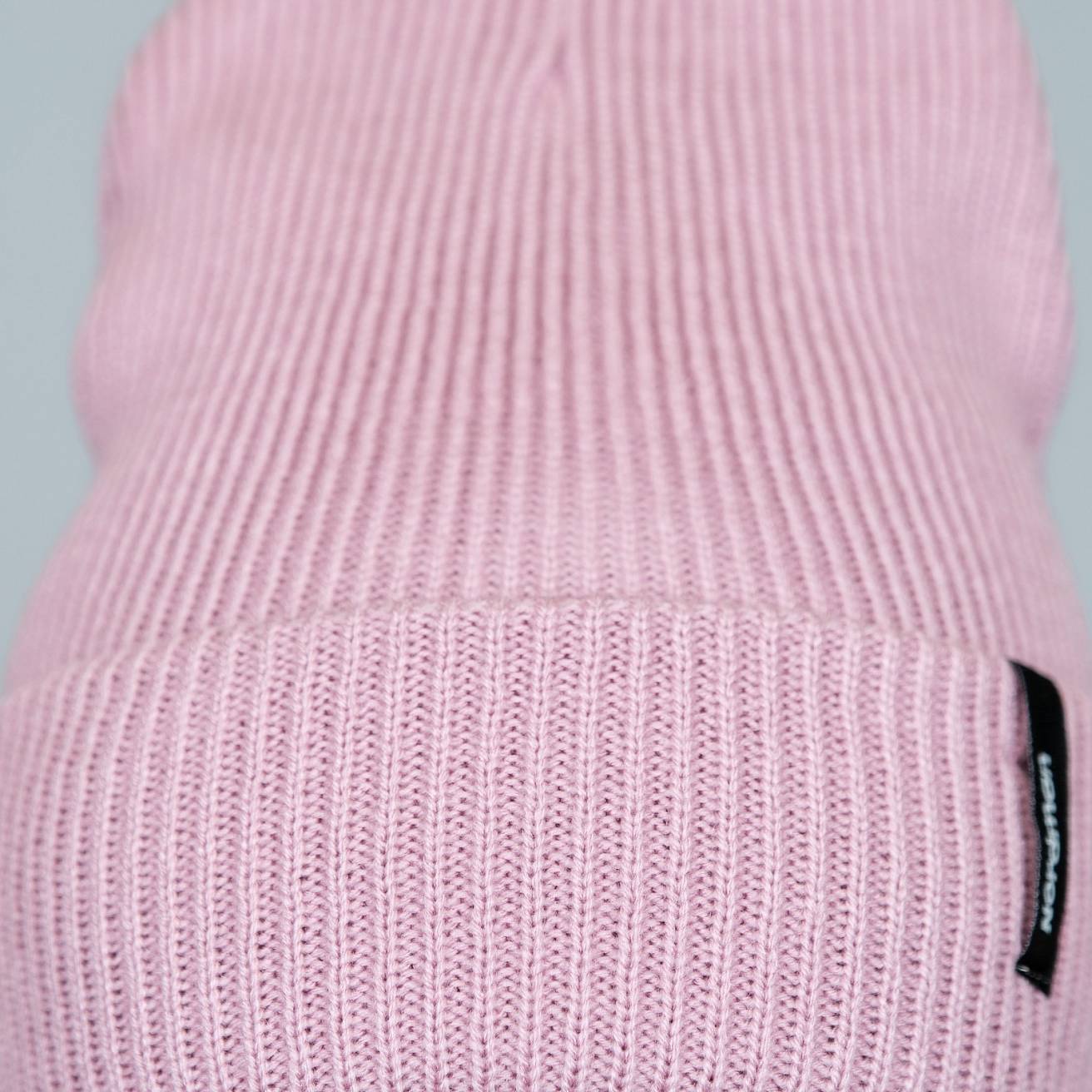 Шапка вязаная Nordman цвет пудра - фото 4