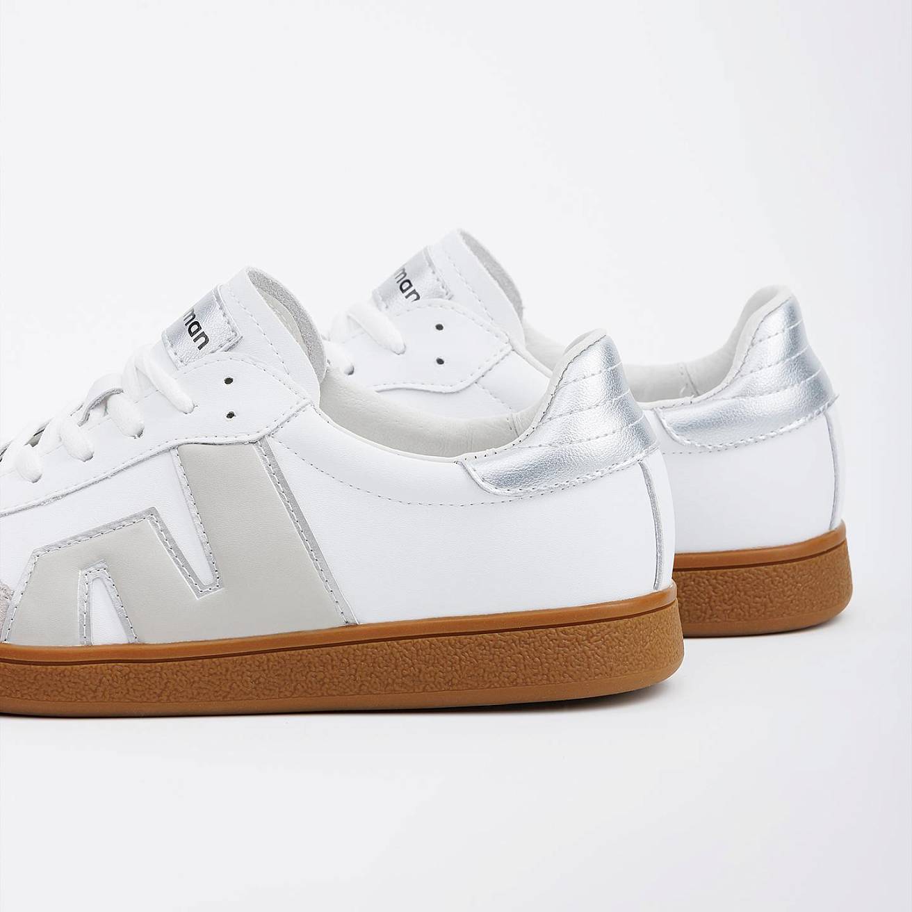 Женские кроссовки Nordman белые с серым - фото 2