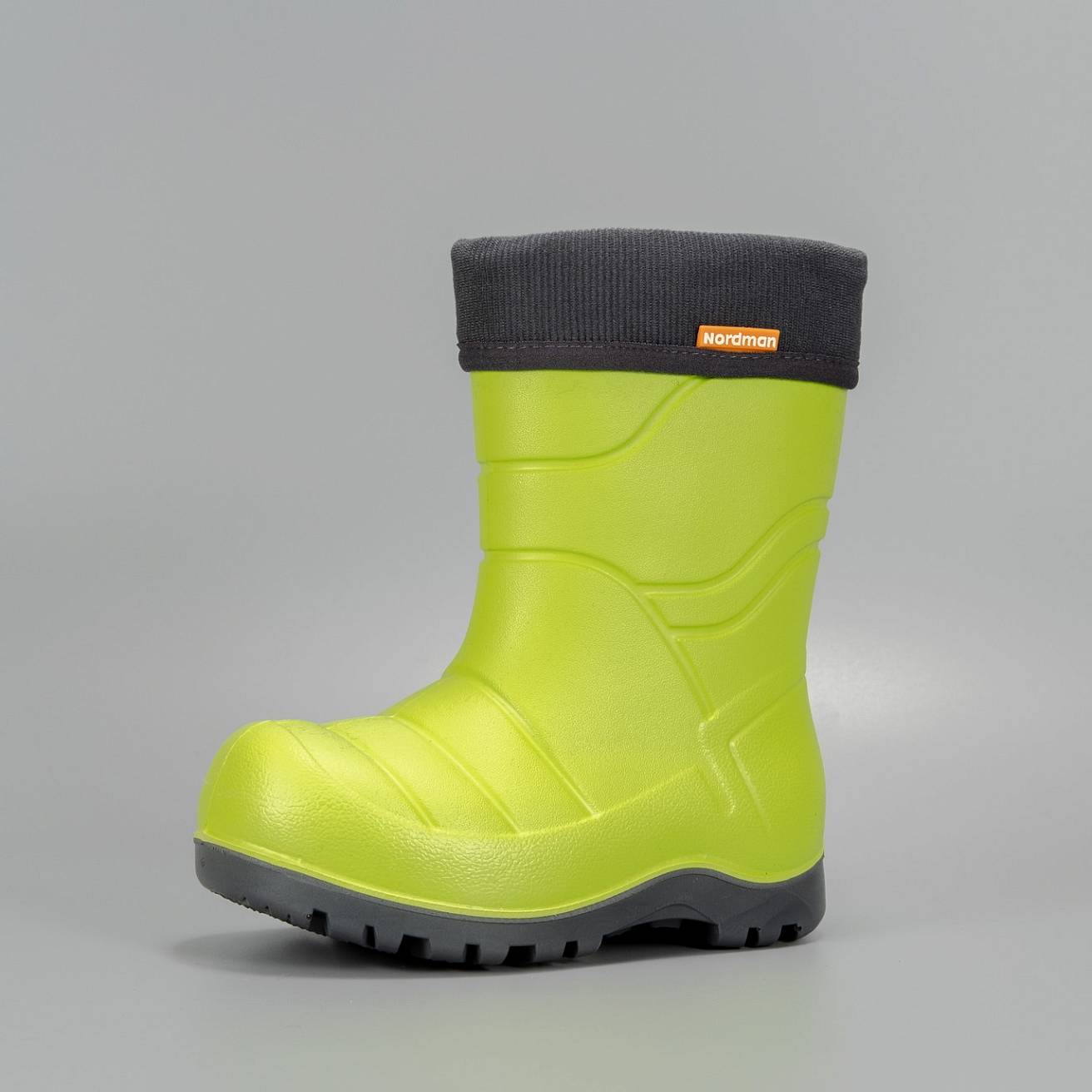 Сапоги детские Nordman Flash со съемным флисовым утеплителем лайм - фото 2