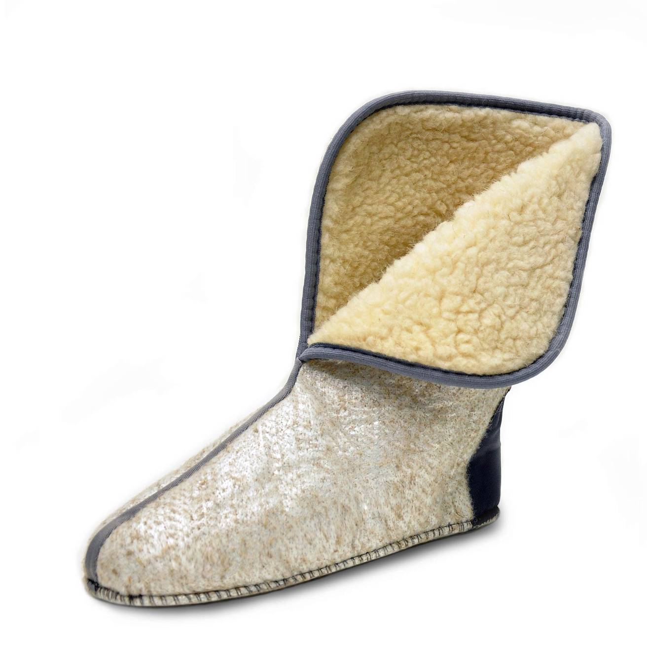 Женские сапоги Nordman Silla с мехом и манжетами  белые - фото 7