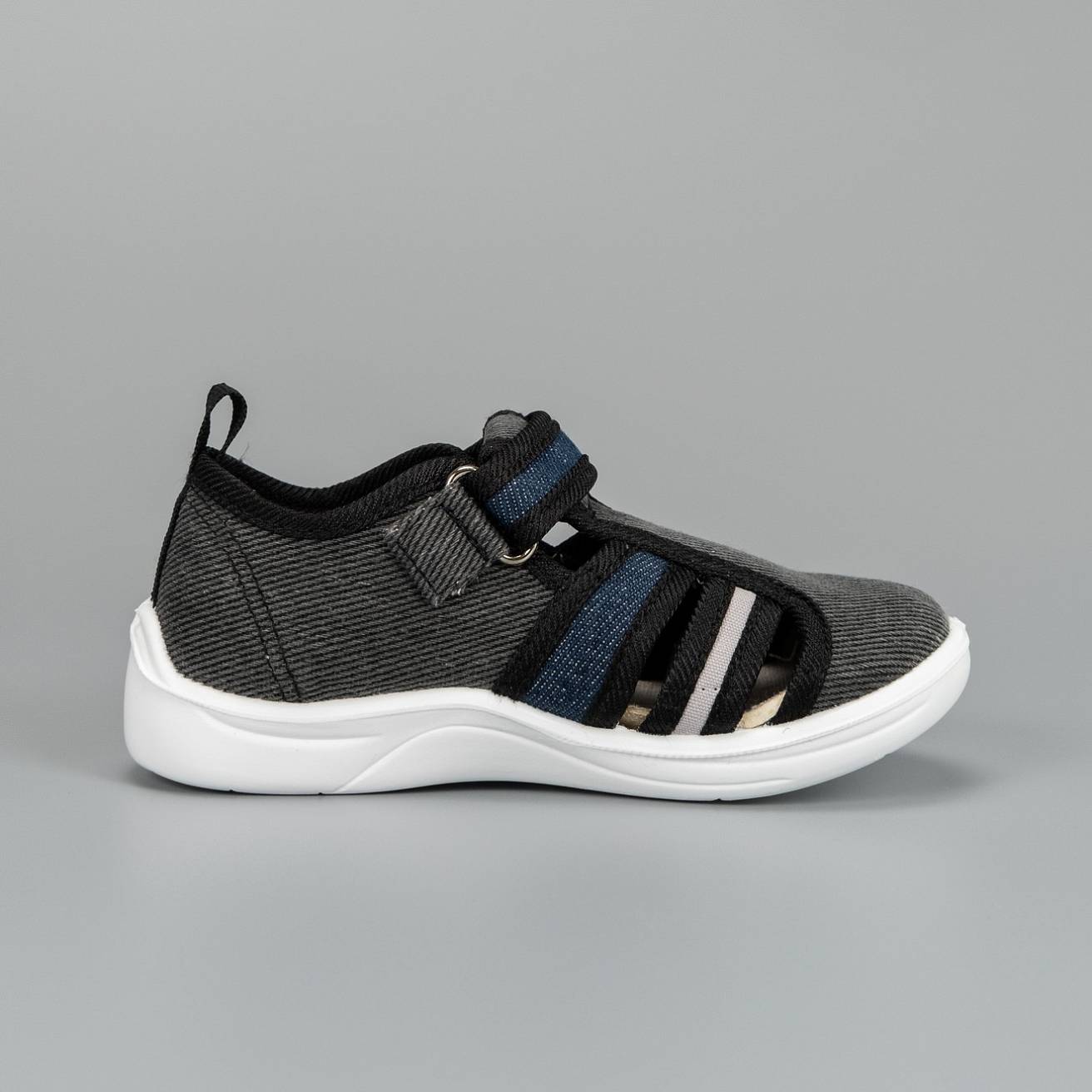 Тапочки детские Nordman Stars сине-серые - фото 3