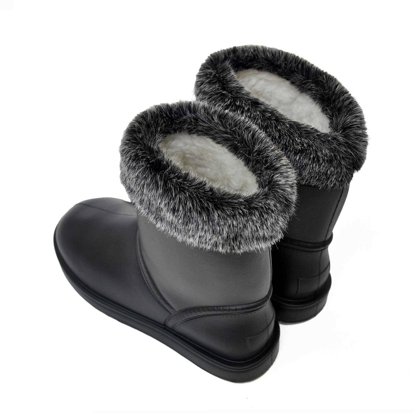 Угги Nordman Frosto с опушкой черные - фото 5