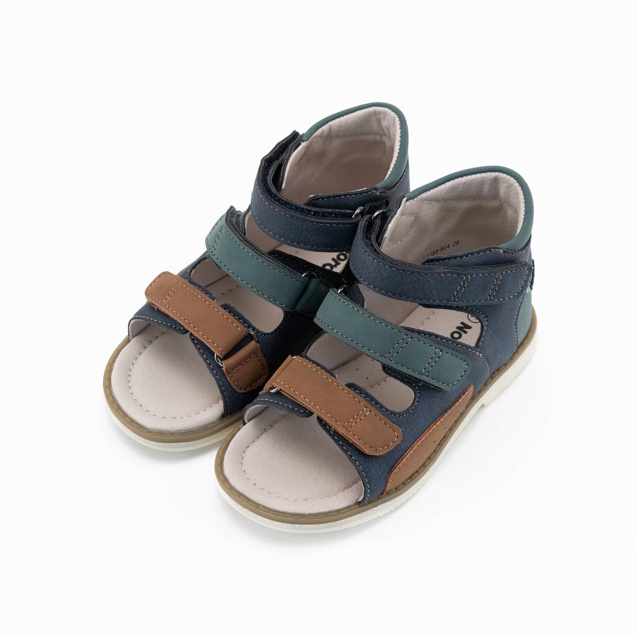 Сандалики детские Nordman Boom цвет сине-зелёный - фото 2