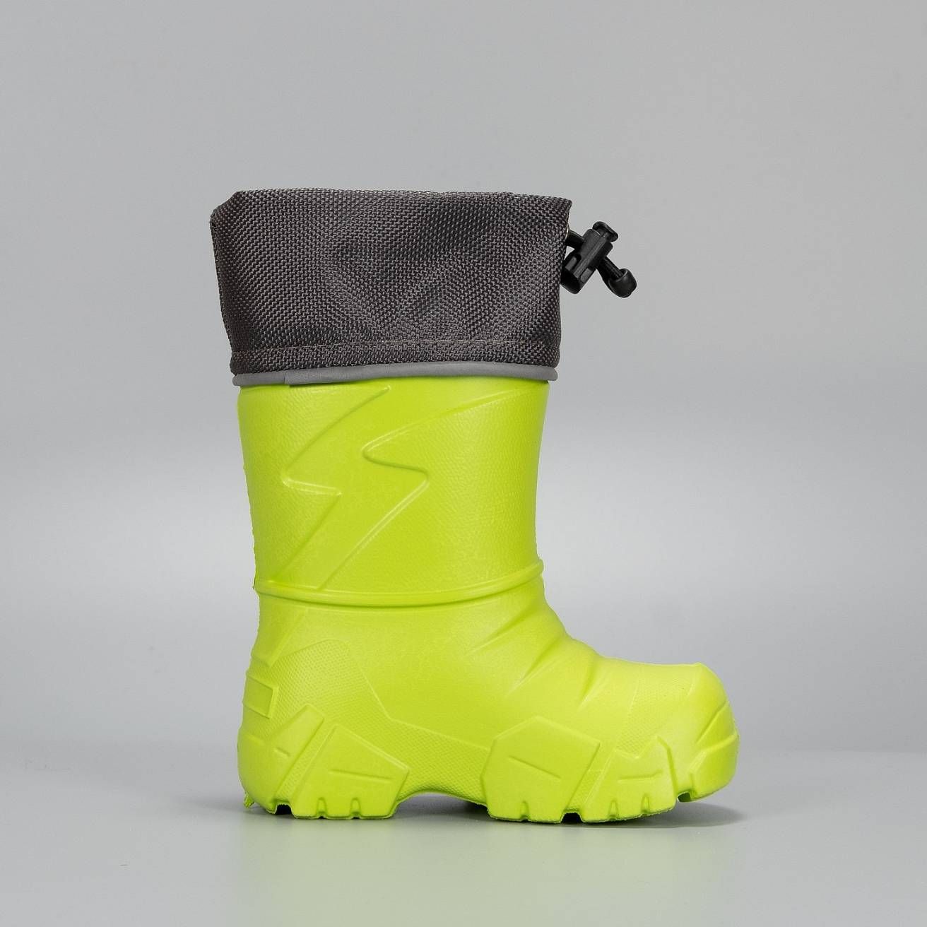 Сапоги Nordman Kids из ЭВА с вшитым меховым вкладышем  лайм - фото 5