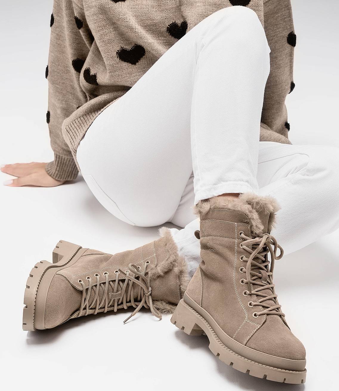 Nordman ботинки на шнурках цвет песочный - фото 4